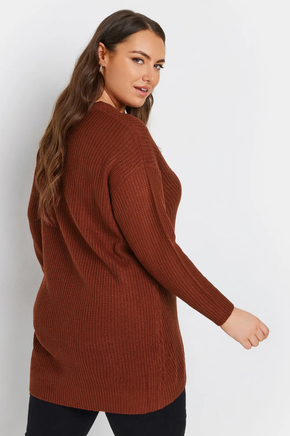 YOURS Curve Pink Essential Knitted Jumper