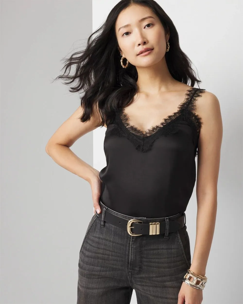 Lace-Trimmed Cami