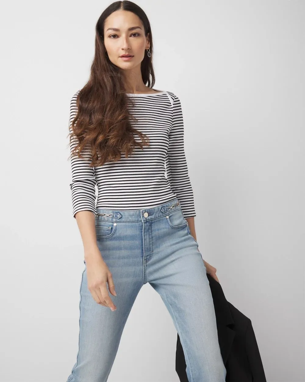 Ribbed Boatneck Top