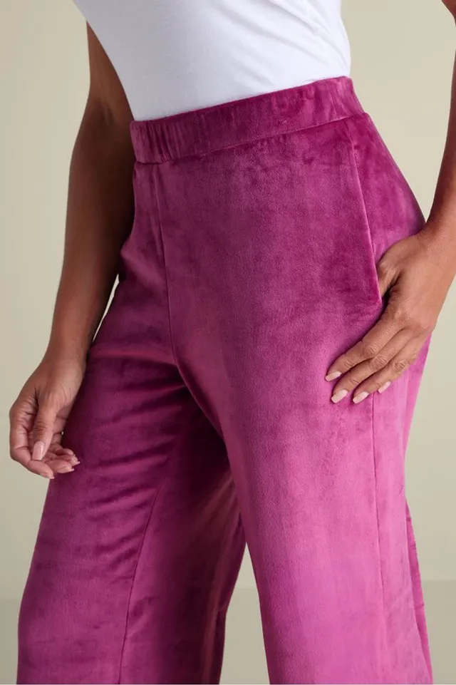 Dixie Velour Wide Leg Pants