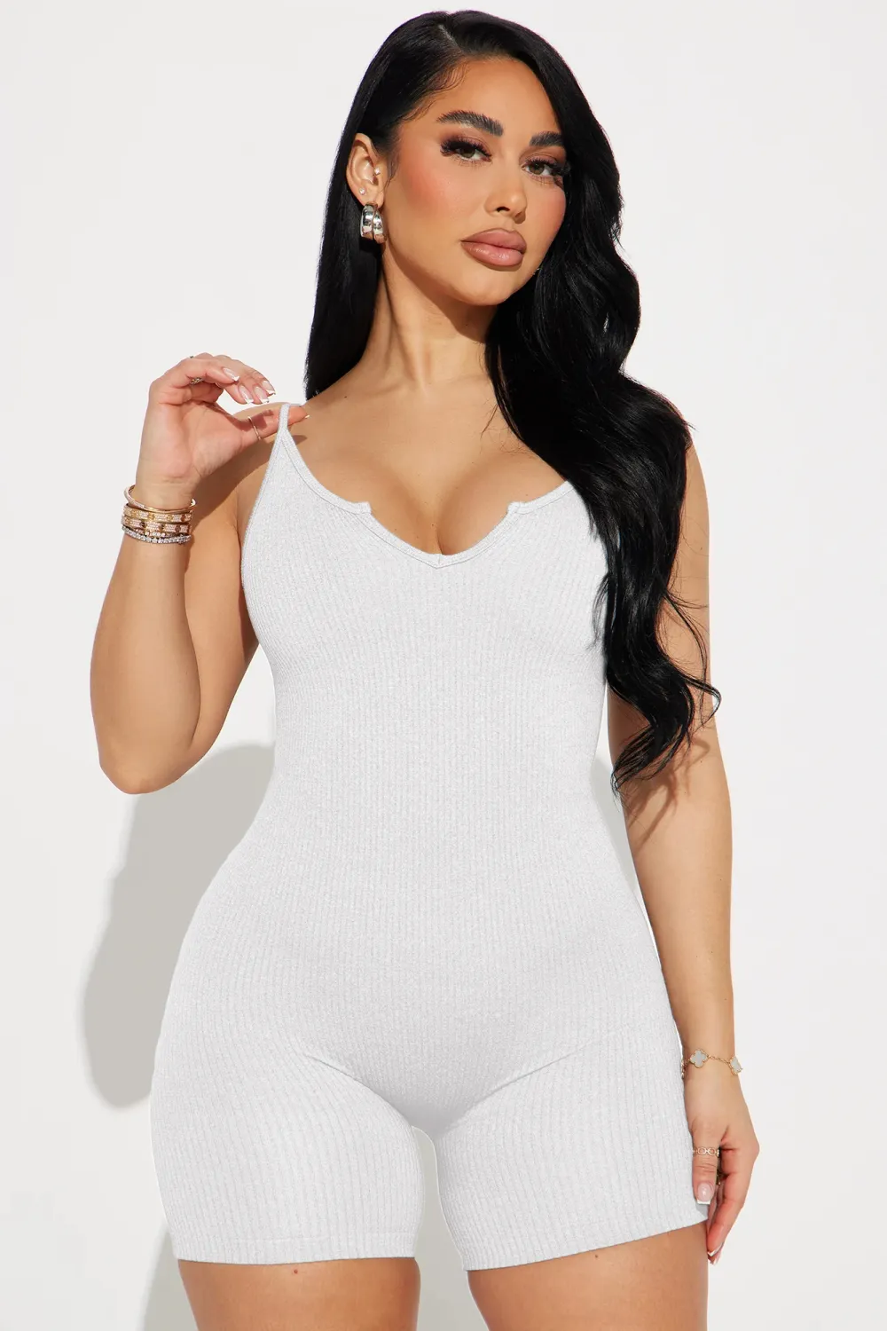 Indie Seamless Romper - White