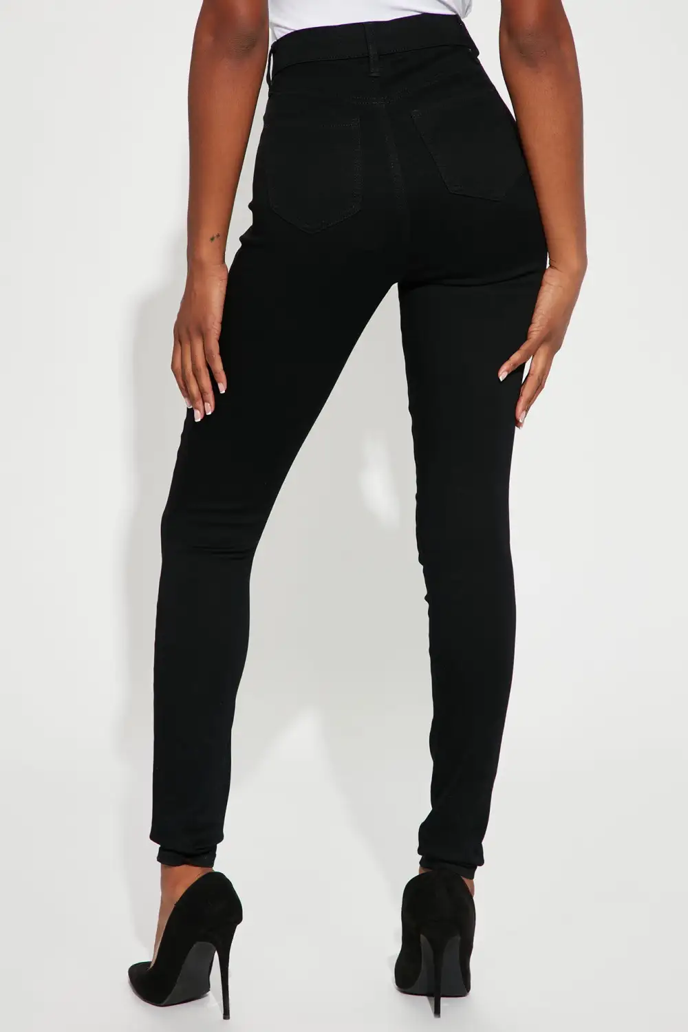 Tall Flex Game Strong Super High Rise Skinny Jeans - Black