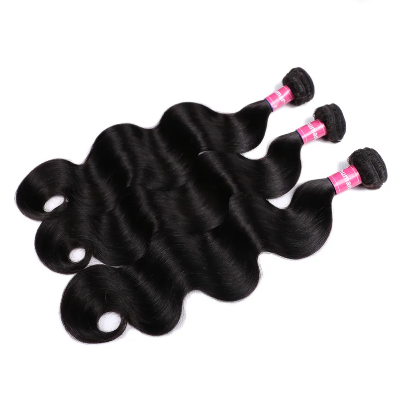Sterly Hair Affortable Body Wave 3 Bundles With 4×4 Lace Closure 100% Unprocessed Virgin Human Hair