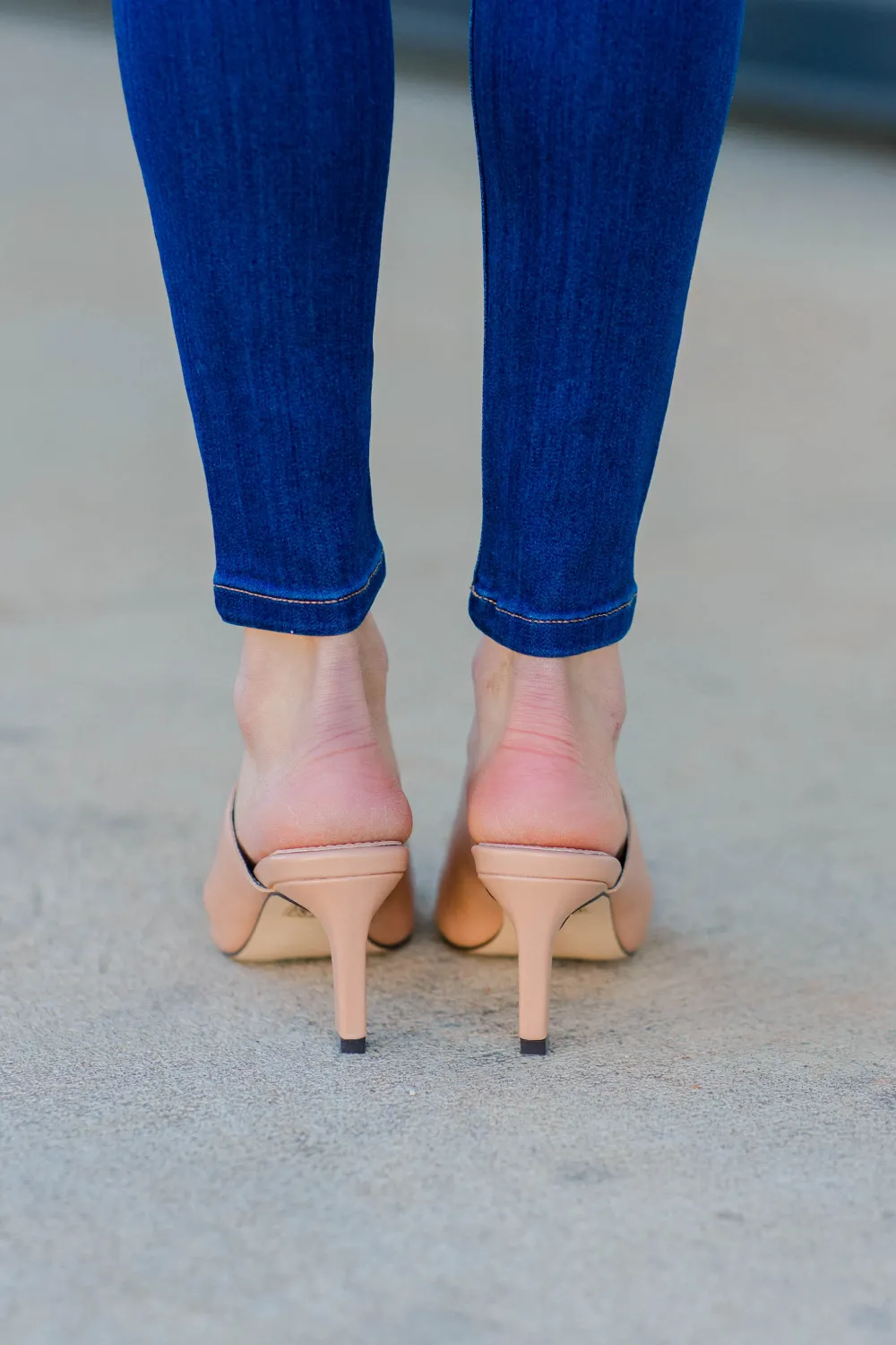 Get It Started Nude Heeled Mules