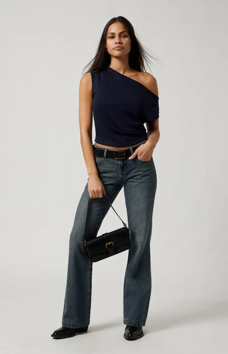 PacSun Dark Indigo Low Rise Bootcut Jeans