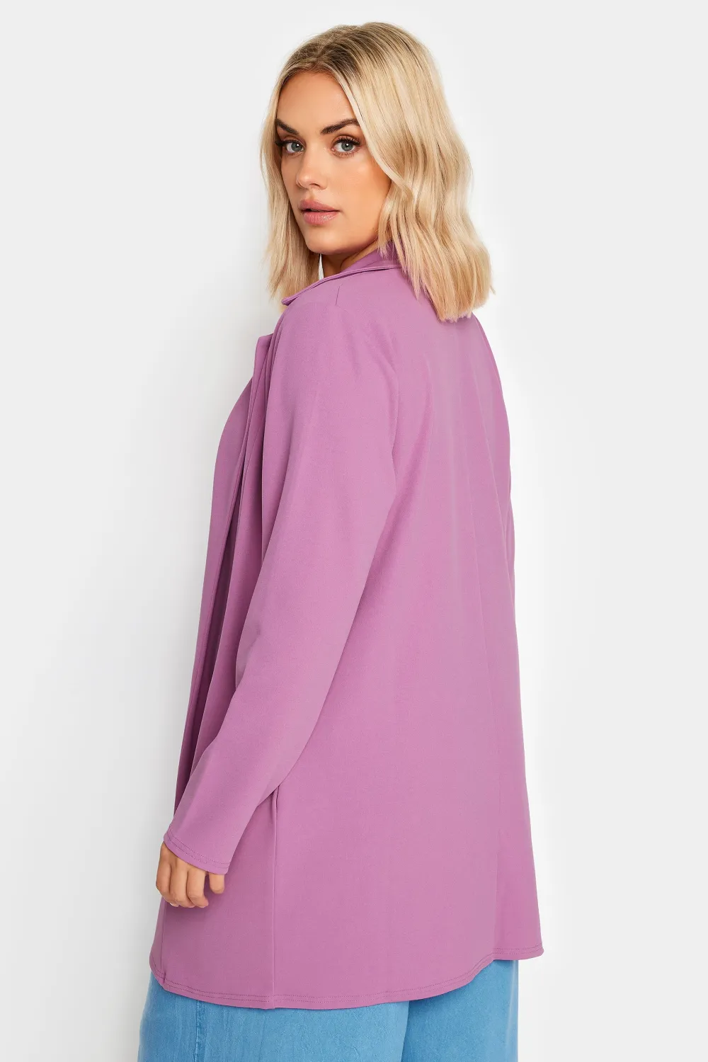 YOURS Curve Lime Green Scuba Blazer