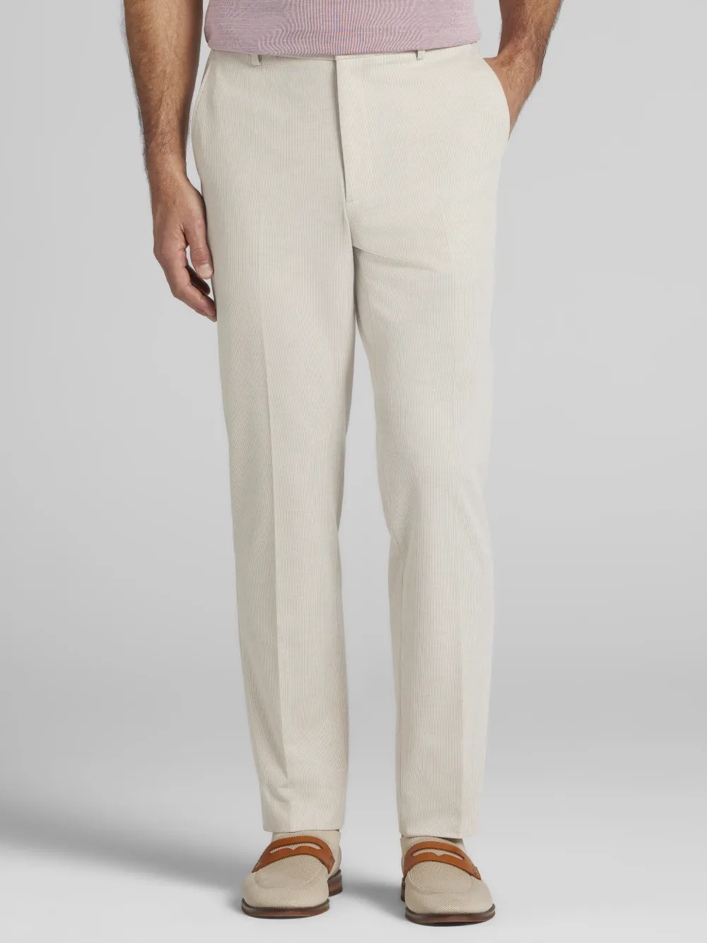 JOE Joseph Abboud Modern Fit Flat Front Knit Suit Pants