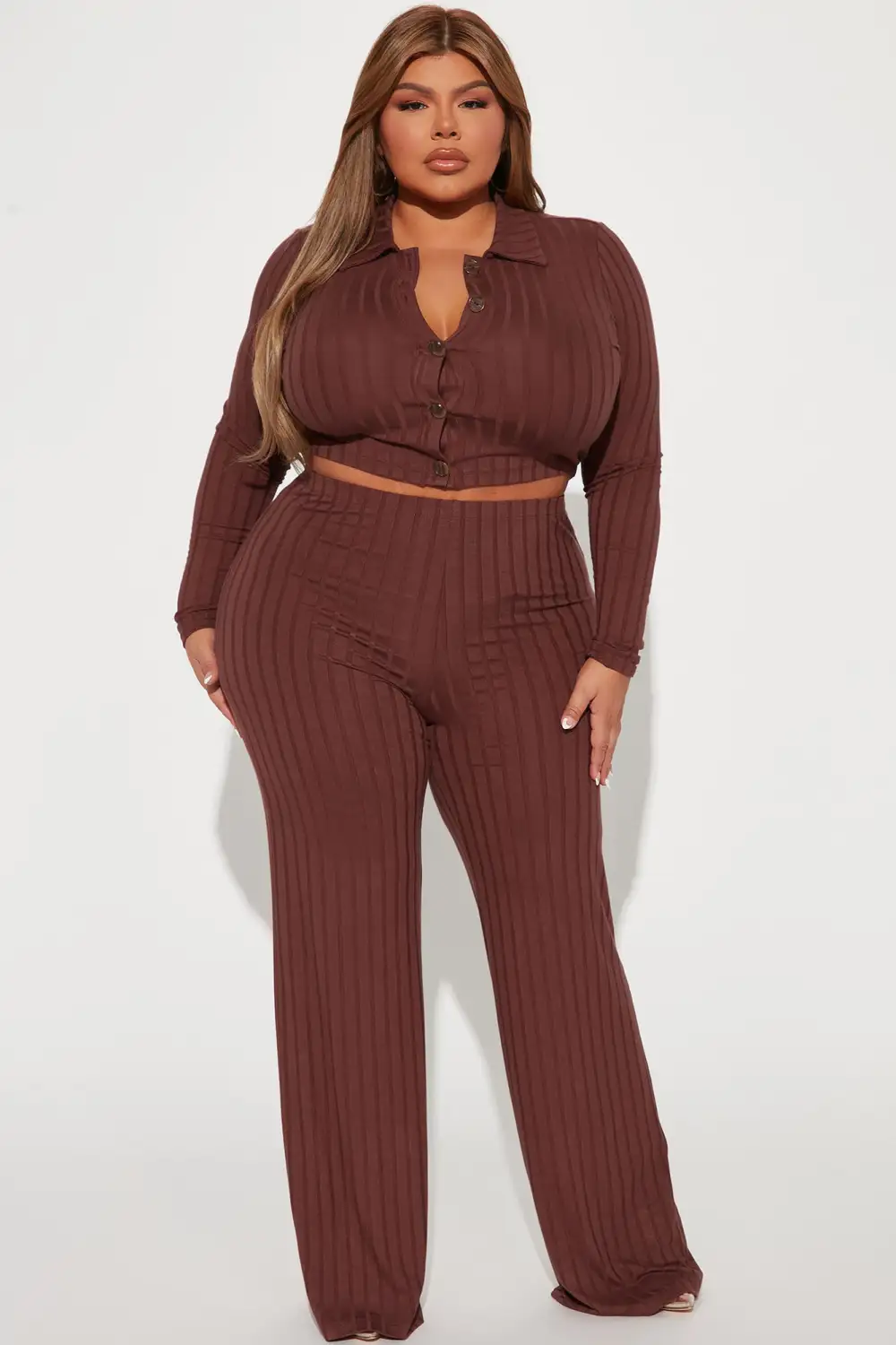 Call Again Pant Set - Brown