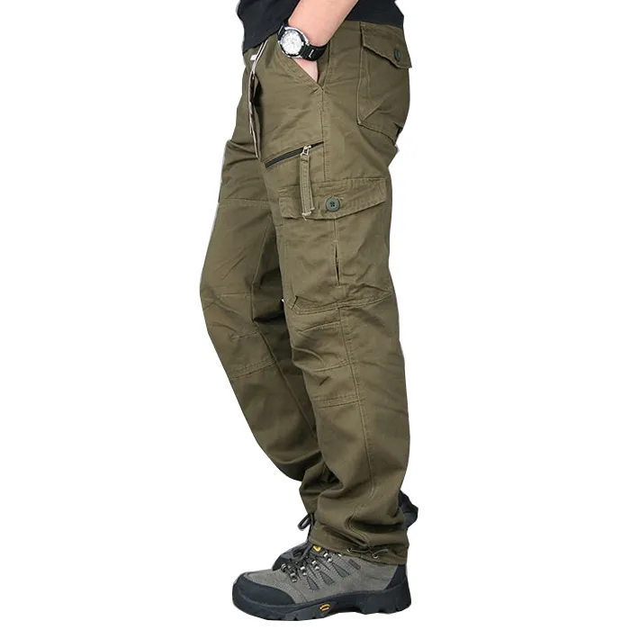 Men's Outdoor Multi Pocket Cotton Cargo Pants