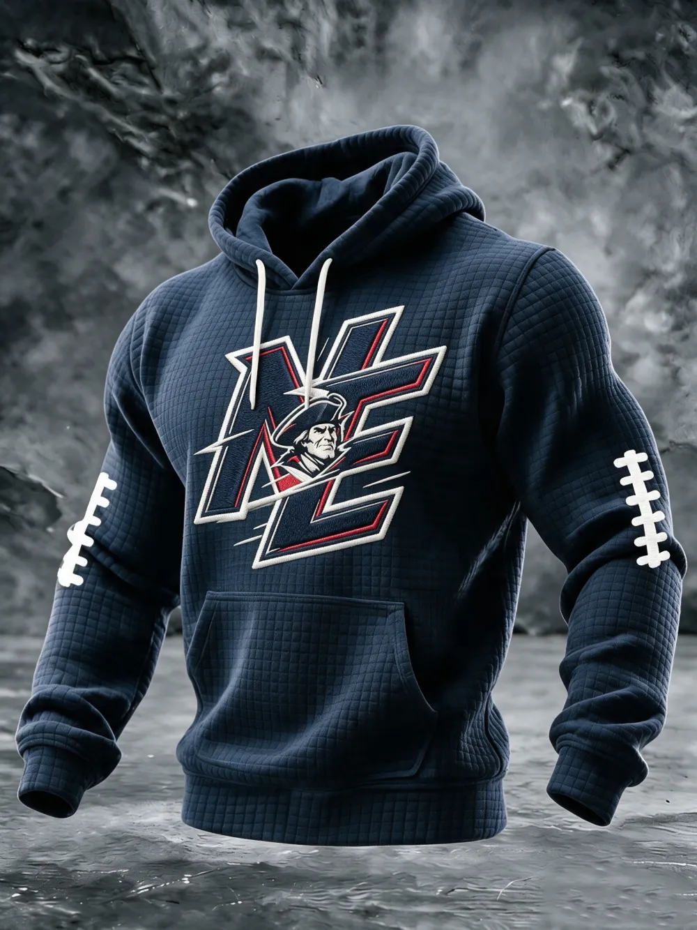 Men'S Football Fans Printed Hooded Sweatshirt