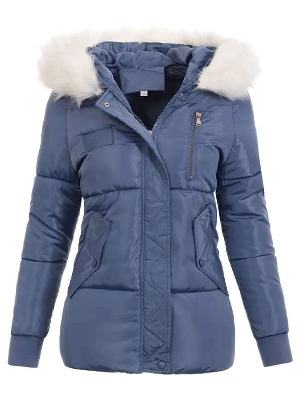 Blue winter jacket