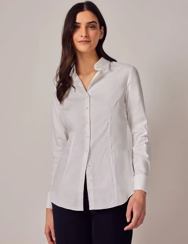 Twill Fitted Shirt - Double Cuffs