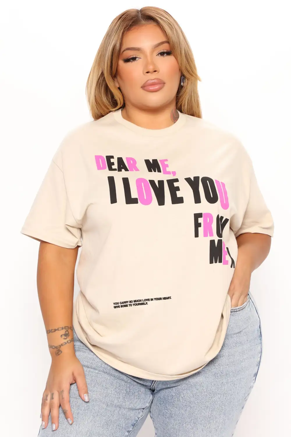 Dear Me Short Sleeve T-Shirt - Sand