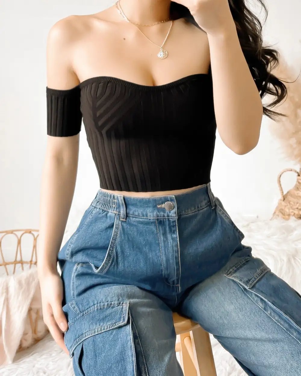 MIA OFF SHOULDER TOP (IVORY)