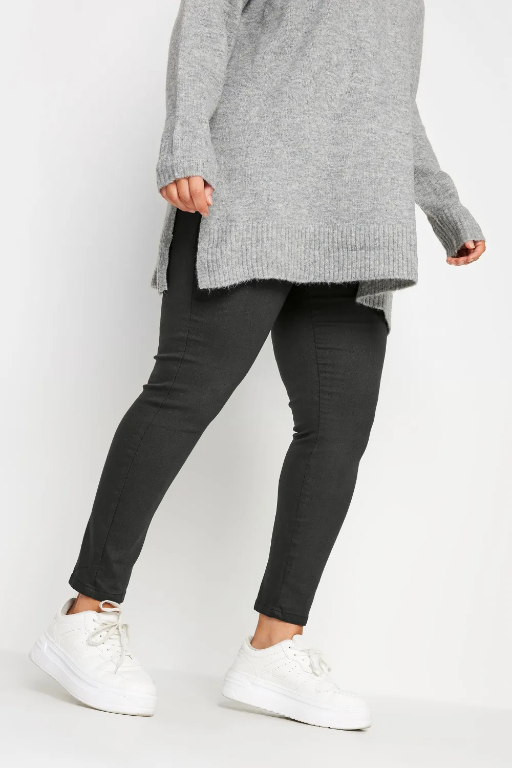 YOURS Curve Grey Stretch Pull On GRACE Jeggings