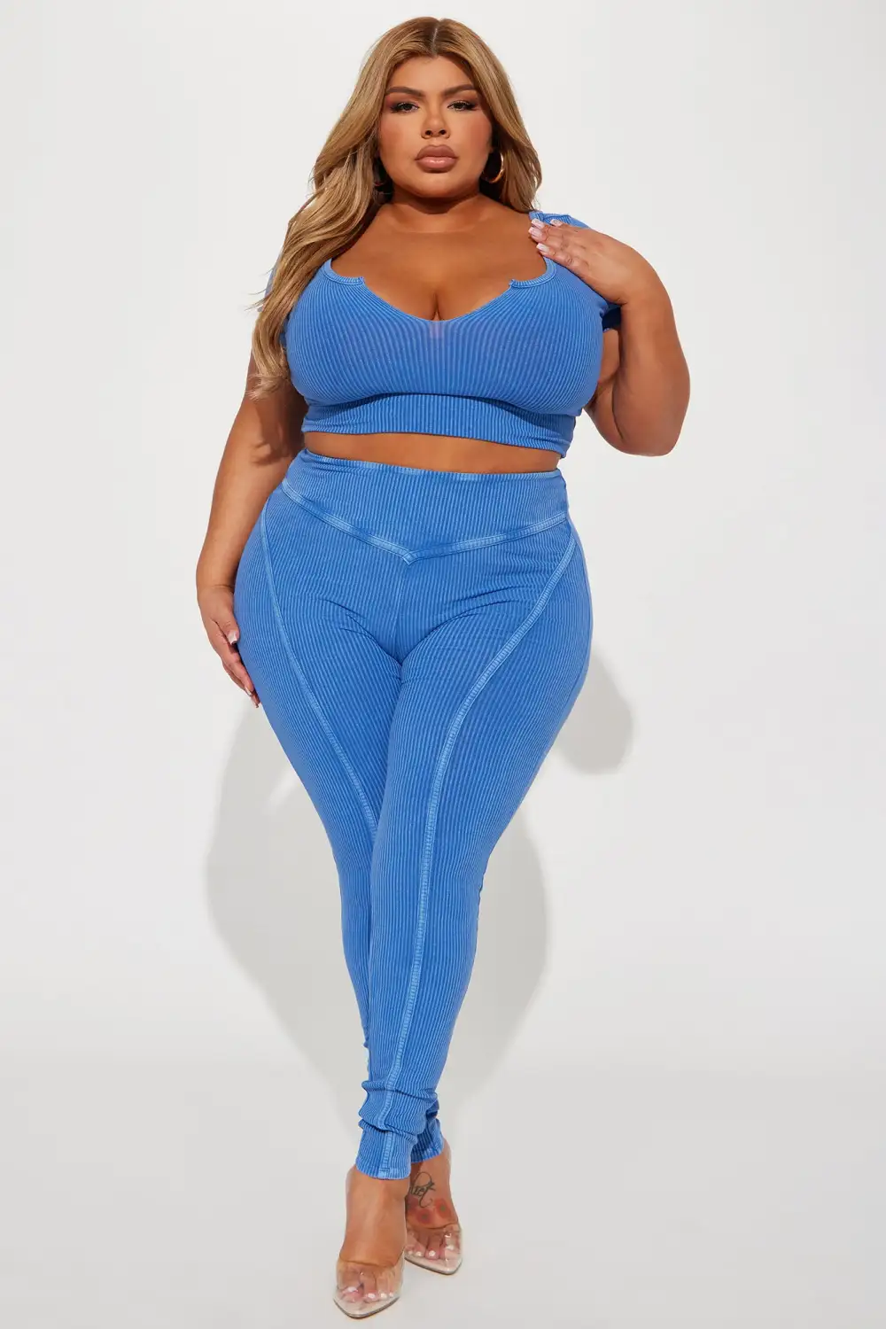 Casual Cassidy Legging Set - Blue