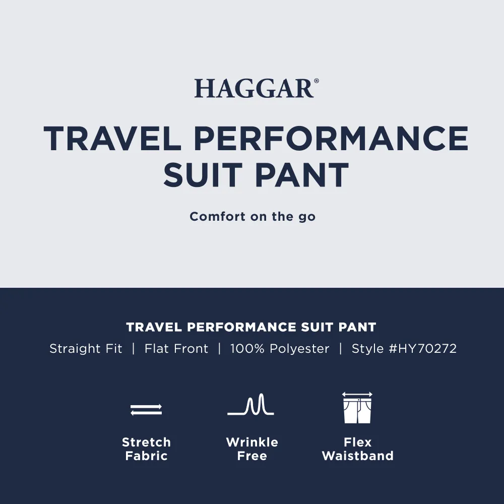 Haggar Travel Performance Tailored Fit Suit Pant