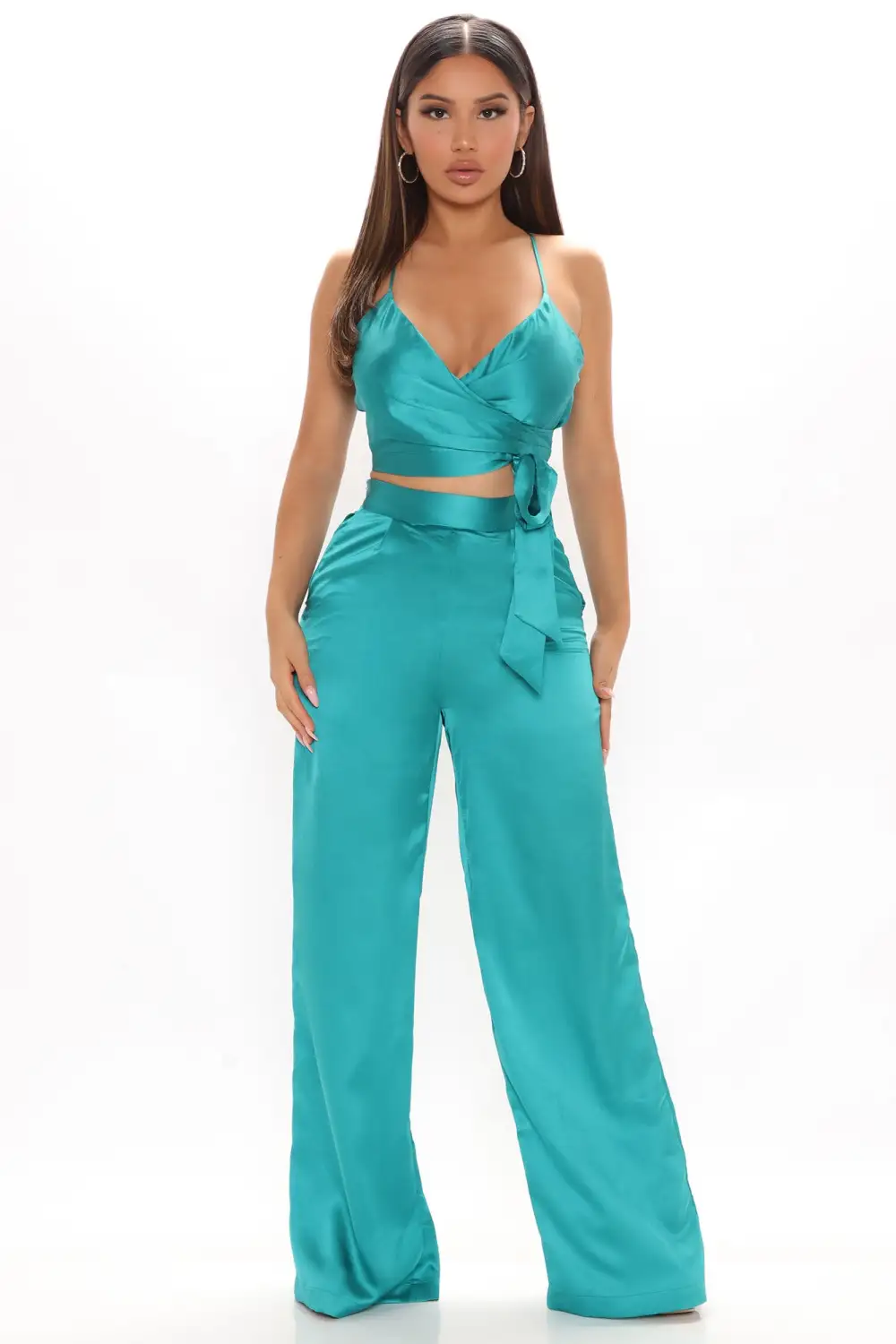 Luxury Views Pant Set - Emerald