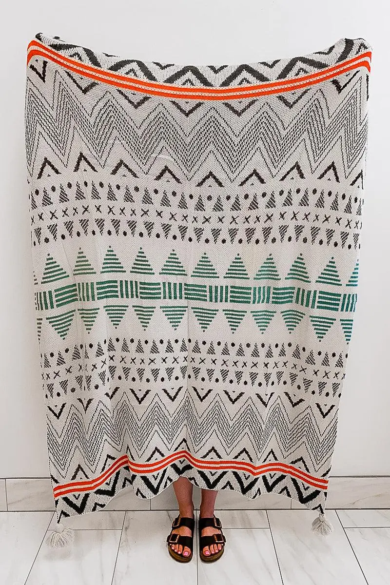 Western Boho Throw Blankets