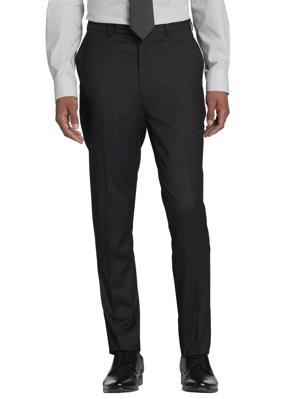 Calvin Klein Slim Fit Wool Blend Flat Front Suit Pants
