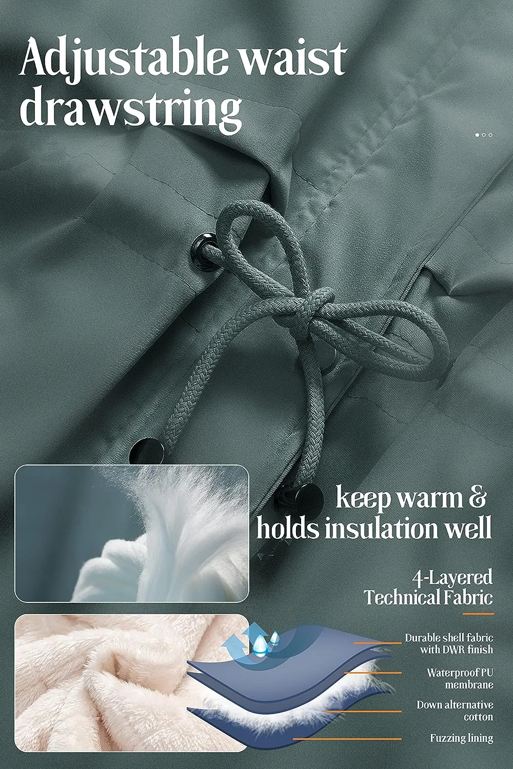 Women's Mid-Length Parka Winter Outerwear Jacket Soft Fleece Warm Snow Coat