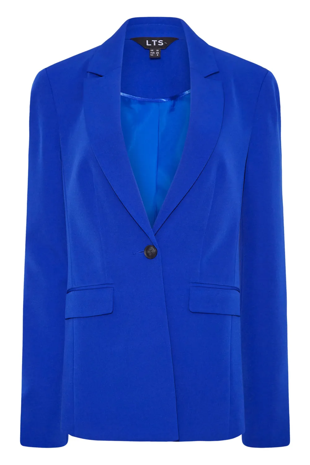 LTS Tall Dark Pink Scuba Crepe Blazer