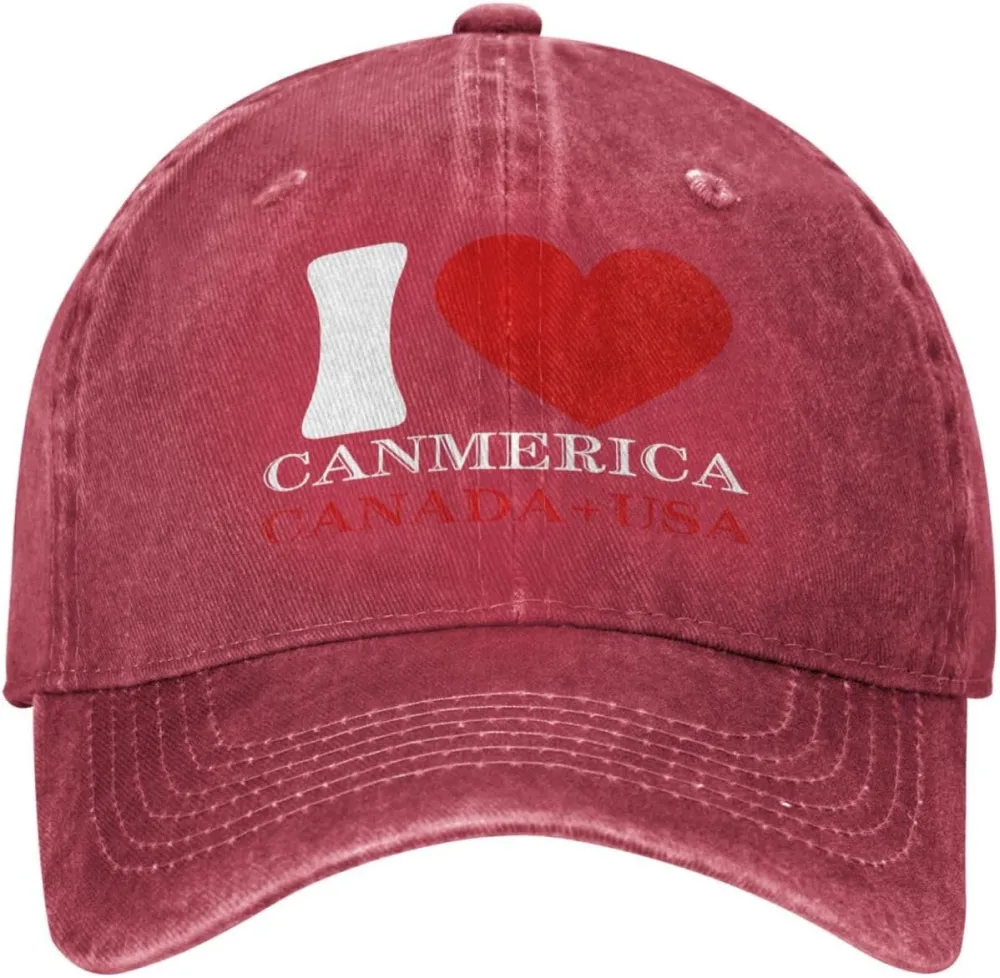 Funny Trump Oh Canada! 51st States Low Profile Cap Denim Hat