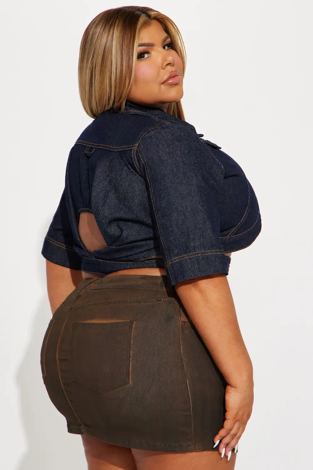 Ridin' Around Denim Top - Dark Wash
