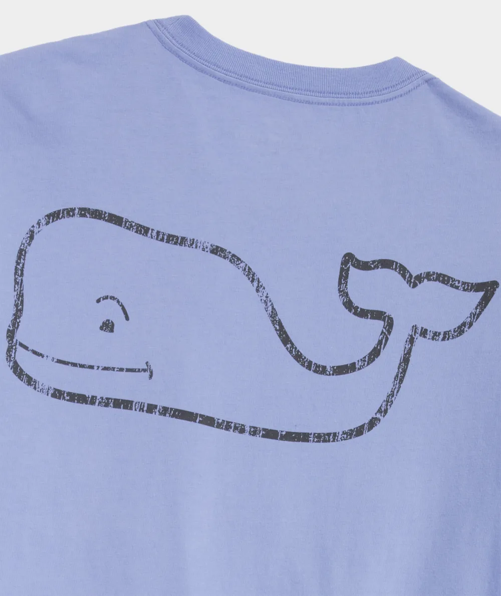 Vintage Whale Long-Sleeve Pocket Tee