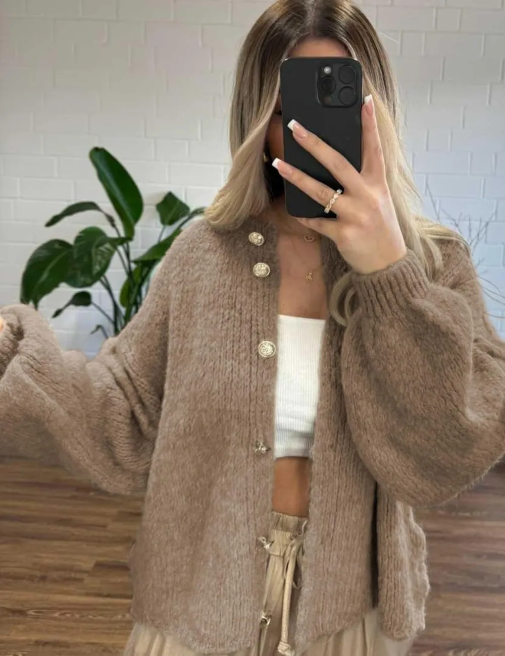🎄Hot Sale Sweaters Casual Lightweight Long Sleeve Button Up Knit Oversized