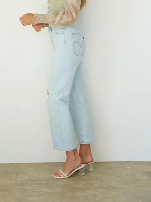 Levi's Ribcage Straight Ankle Jeans Ojai Up