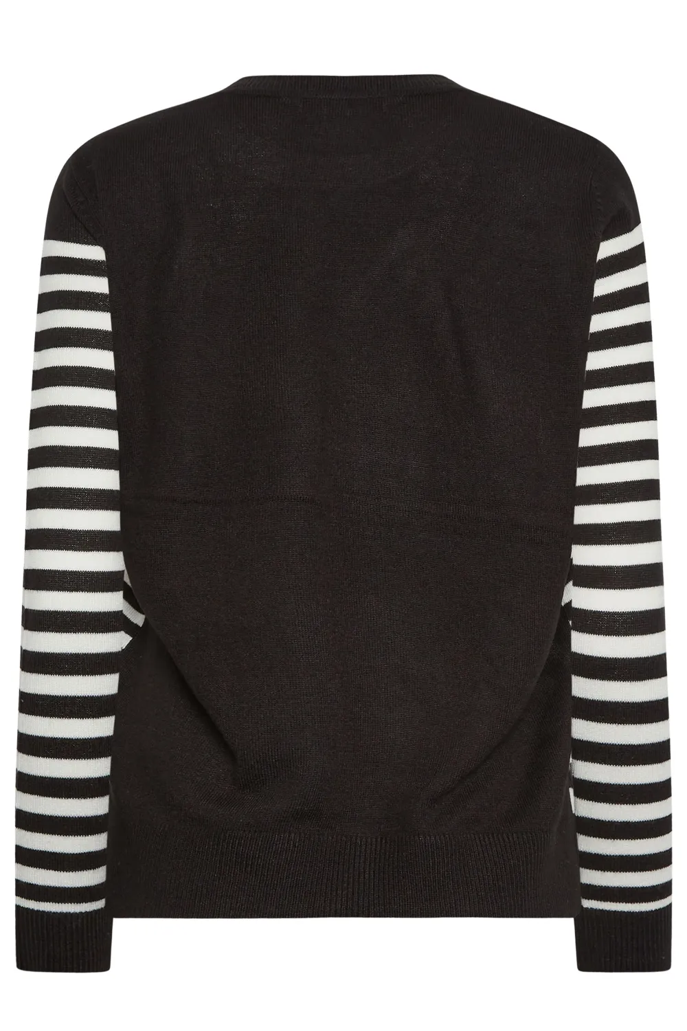 M&Co Grey Stripe Star Print Jumper