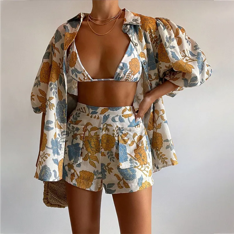 Women’s Polyester Printed Casual Set