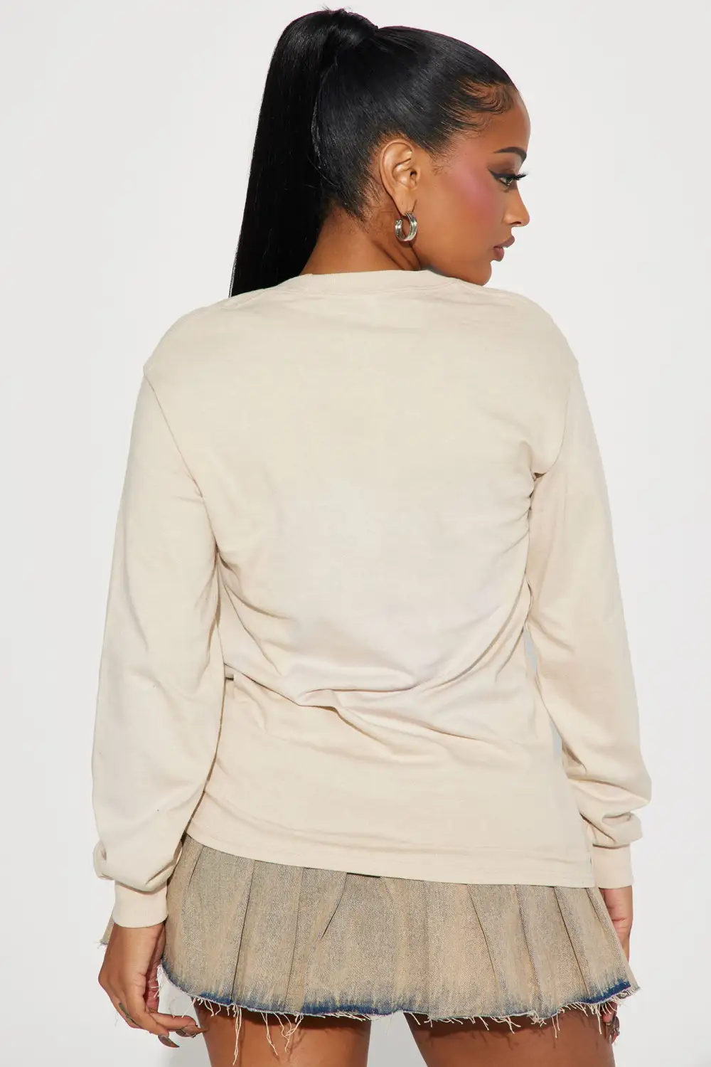 Peace Over Chaos Long Sleeve Tee - Sand