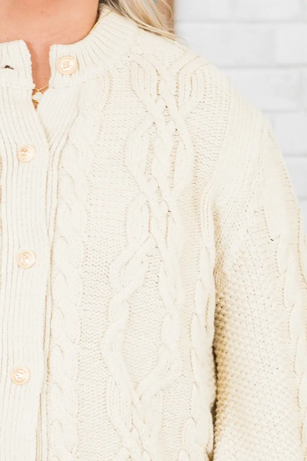 Back Once Again Cardigan, Taupe