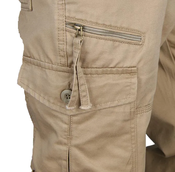 Men's Outdoor Multi Pocket Cotton Cargo Pants