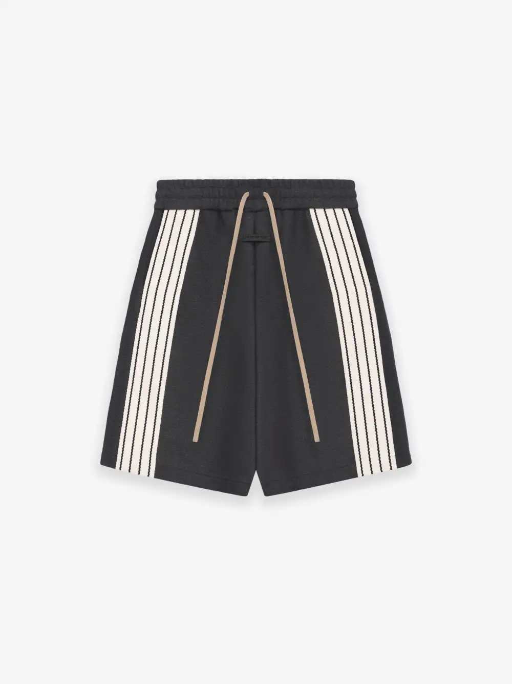 Boiled Wool Striped Relaxed Short