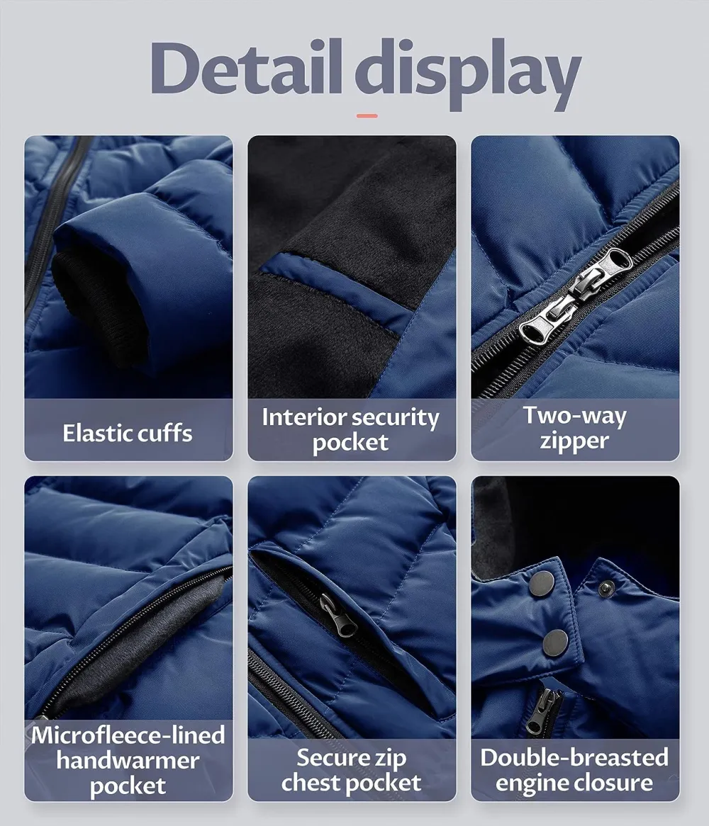 US Women's Winter Hooded Coat Waterproof Warm Long Puffer Jacket Parka