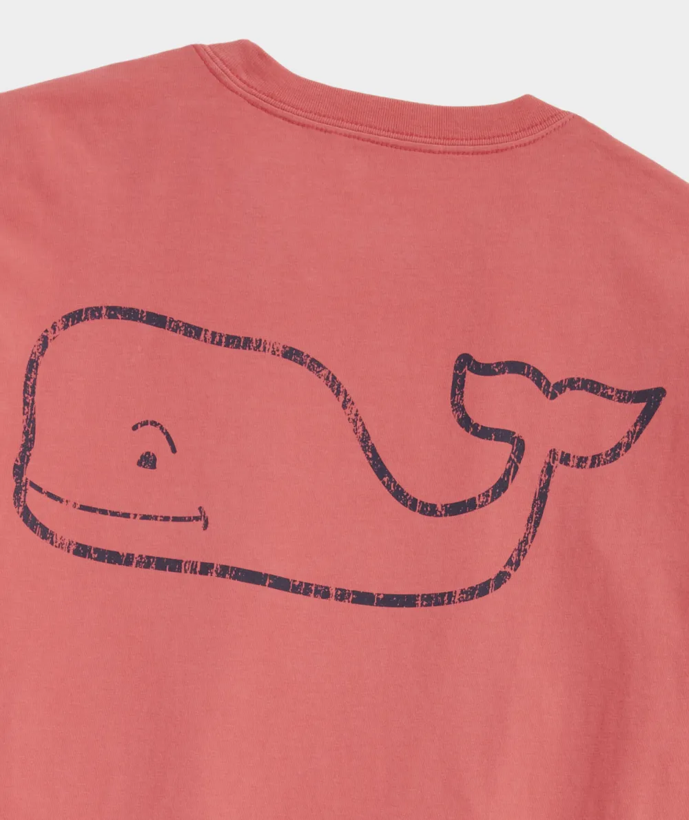 Vintage Whale Long-Sleeve Pocket Tee