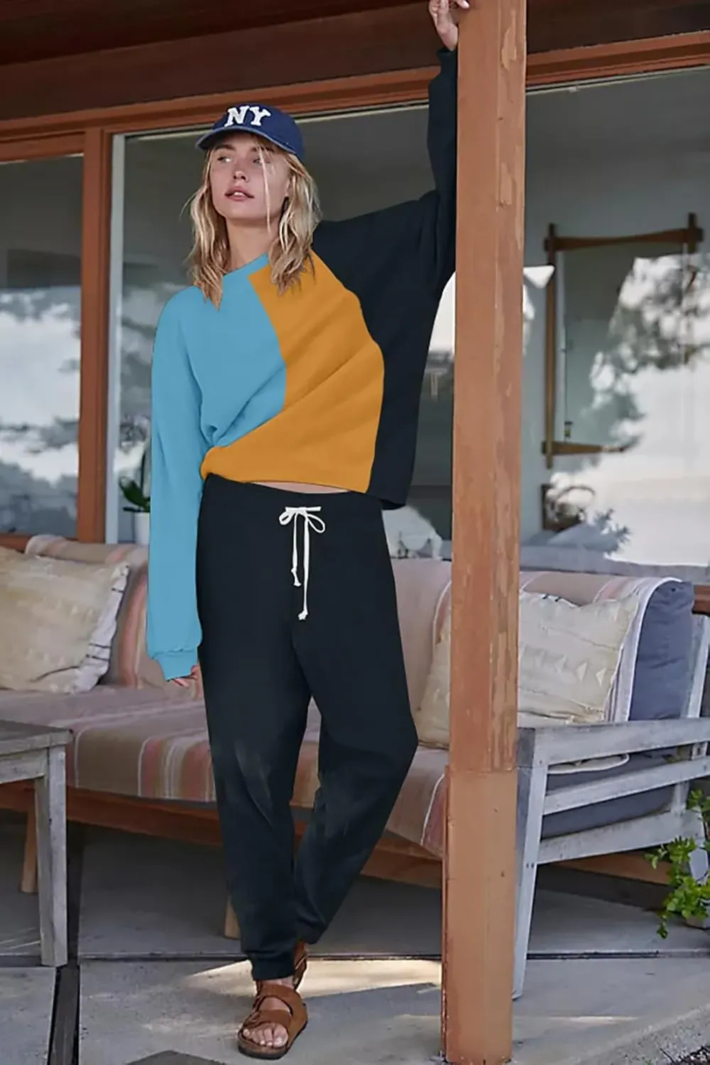 Lounge Sets for Women Two Piece Outfits Sweatsuits Sets Long Pant Loungewear Workout Athletic Tracksuits