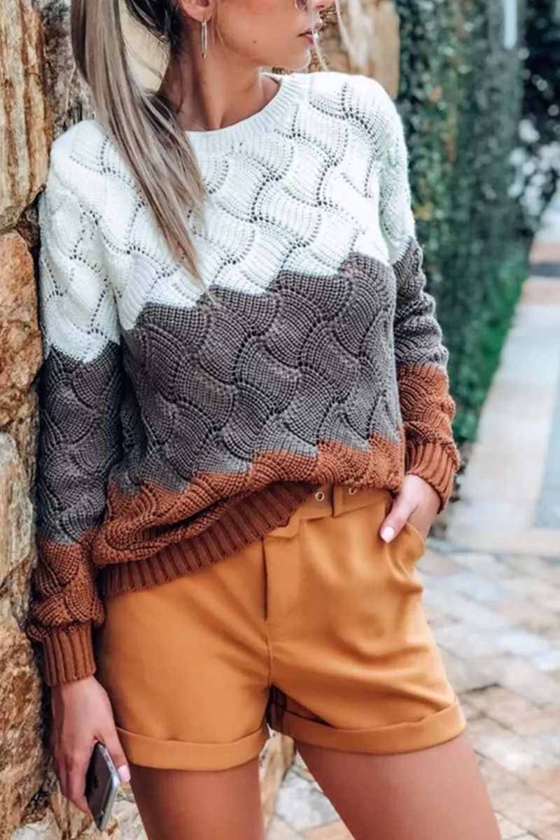O Neck Knit Sweaters