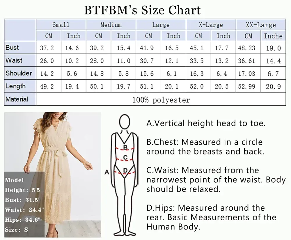 Women Summer Bohemian Floral Casual Wrap V Neck Ruffle Cap Sleeveless Belt A-Line Pleated Hem Swing Midi Sun Dress