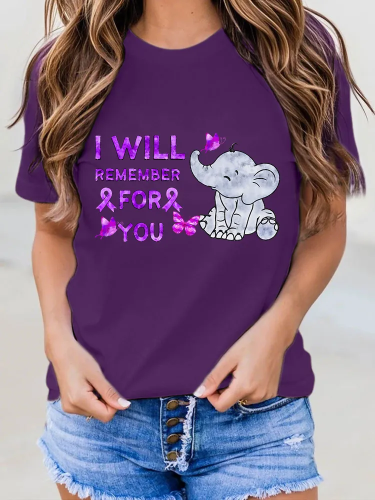Women'S I Will Remember For You Round-Neck T-Shirt