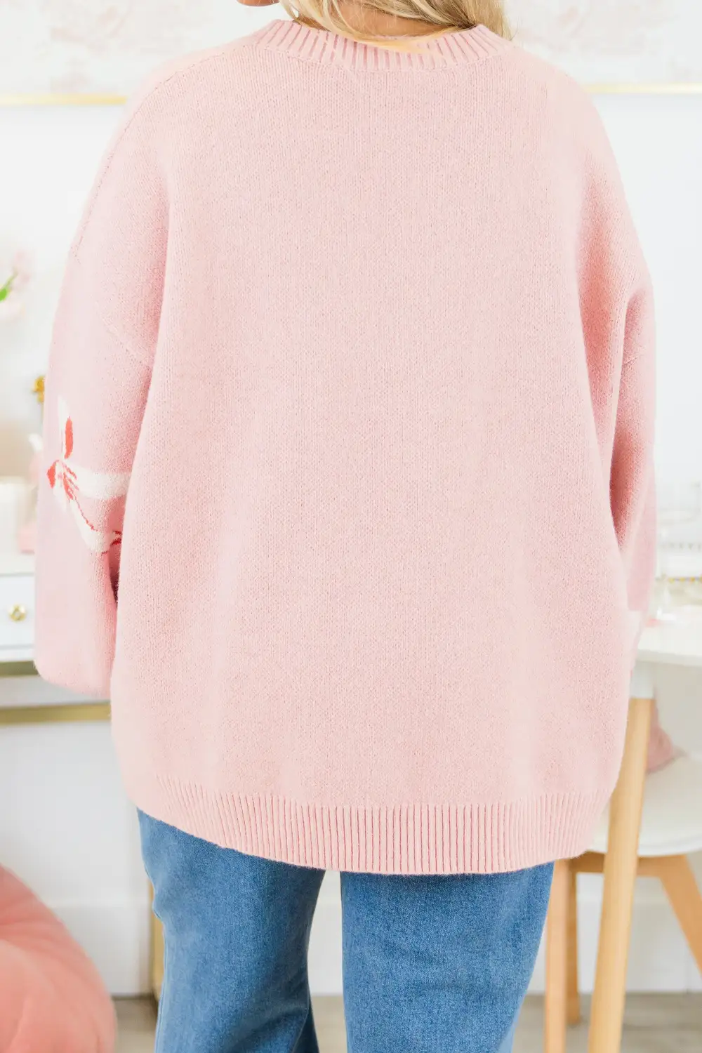 Tie The Knot Sweater, Pink