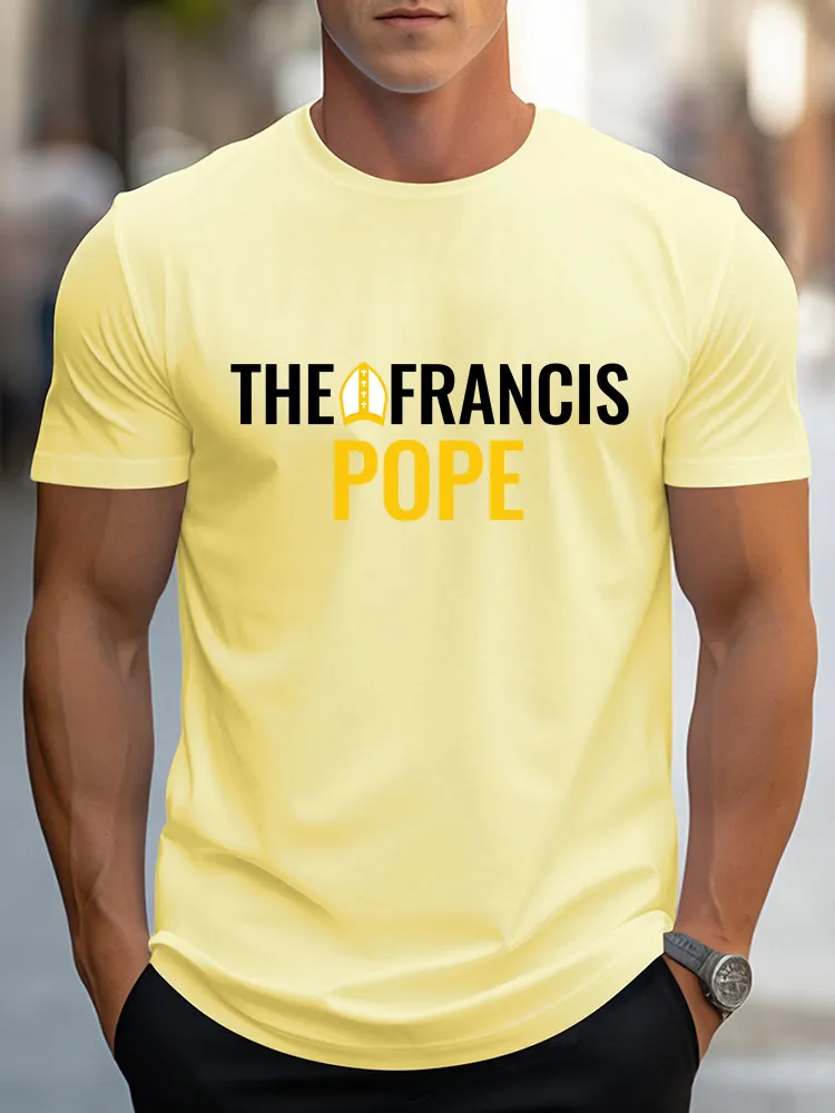 Men's Thank You For Your Guidance And Love Printed Round Neck T-Shirt