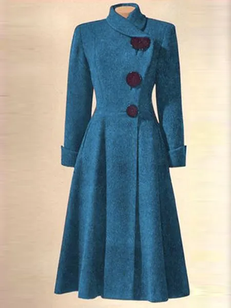 Vintage Wool Blend Overcoat