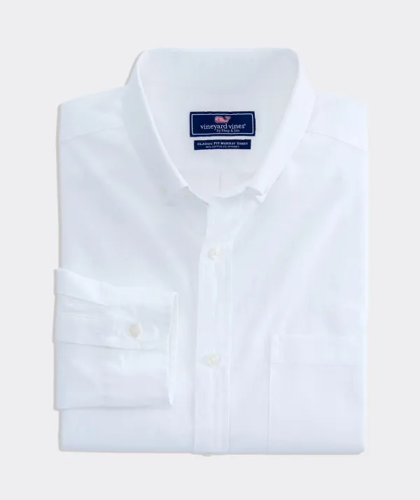 Stretch Poplin Solid Shirt