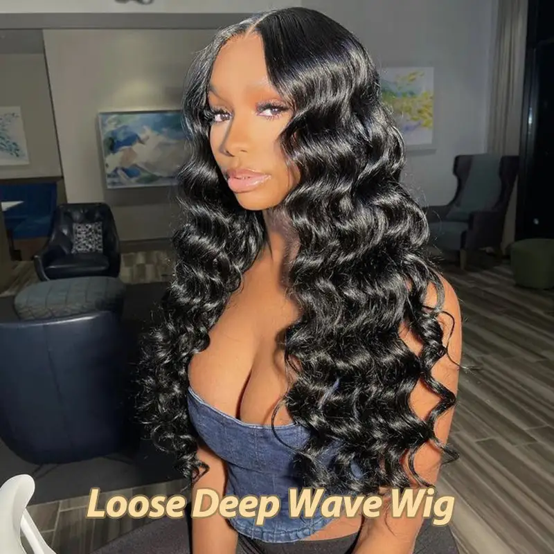 Loose Deep Wave V Part Wig No Leave Out Upgraded V Part Wig 100% Human Hair
