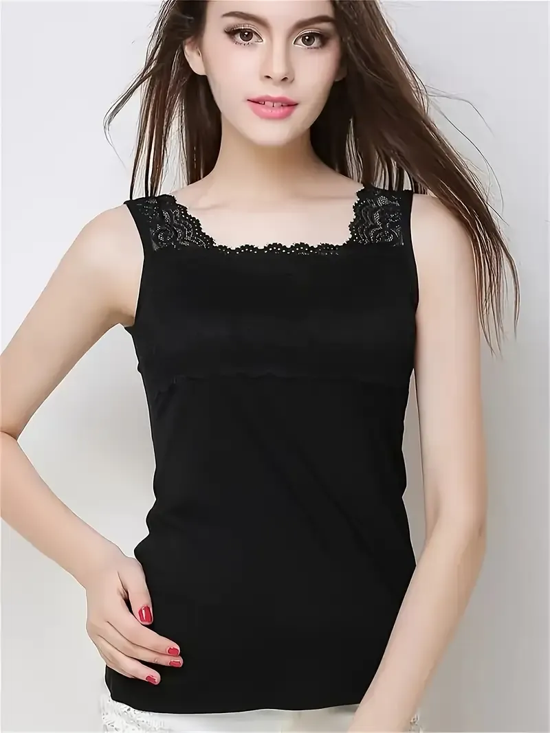 Three-piece Set of Floral Strap Tank Tops