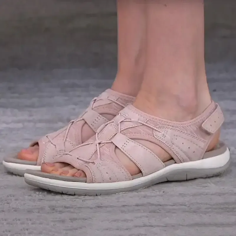 Ladies Sandals New Fashion Pure Color Casual  Sandals